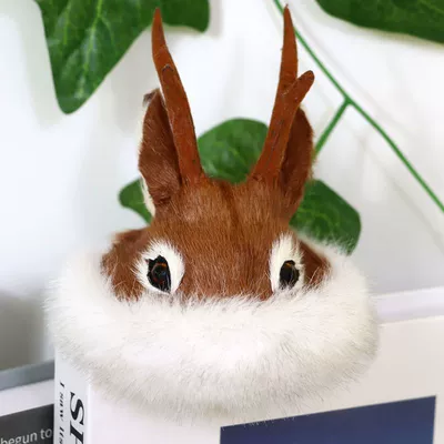 Manufacturer Wholesale Orochon Reindeer Horn Hat Ethnic Culture Historical Heritage Decorative Ornaments Car Interior Crafts (Car ornaments) - single-deer-horn-hat
