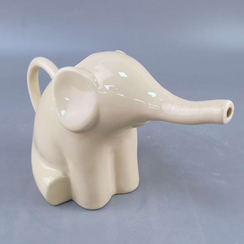 Navidad en el hogar elefante cerámica hervidor creativo lindo jardín zoológico hervidor de leche hervidor