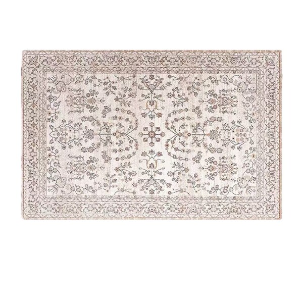 Modern waterproof retro antibacterial woven carpet for living room