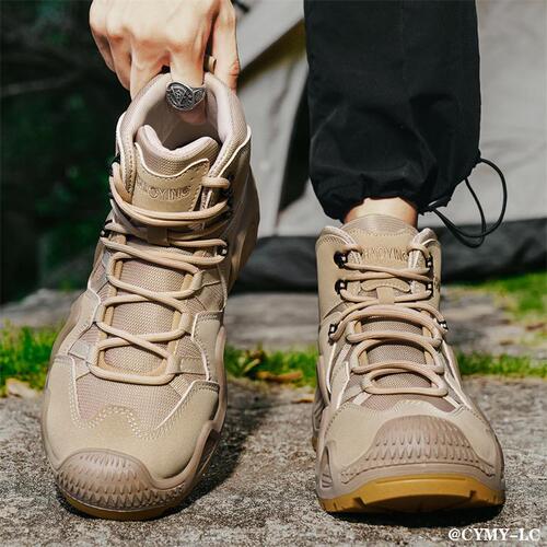 Men's Martin Boots 2024 New Autumn/Winter Thick Sole Durable Outdoor Hiking Climbing Shoes Men's Slip-Resistant Work Fashion Shoes