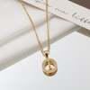 Fashionable zirconium, advanced necklace, four-leaf clover, bright catchy style, high-quality style, simple and elegant design