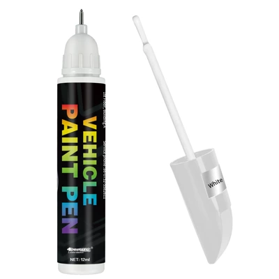 Car Paint Touch-Up Pen, Body Scratch Repair Pen, Car Paint Scratch Repair Tool, Multi-Color Car Paint Touch-Up Pen (Avtomobil boya qələmləri) - 12ml-white