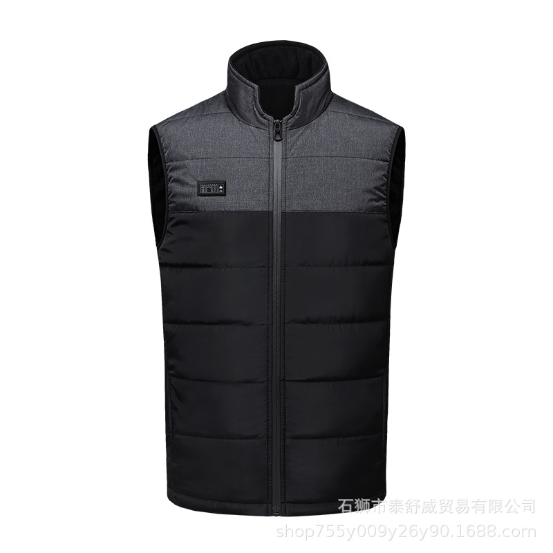 Invierno nuevo chaleco calefactor inteligente chaleco calefactor de control dual chaleco calefactor eléctrico 15 distritos 21