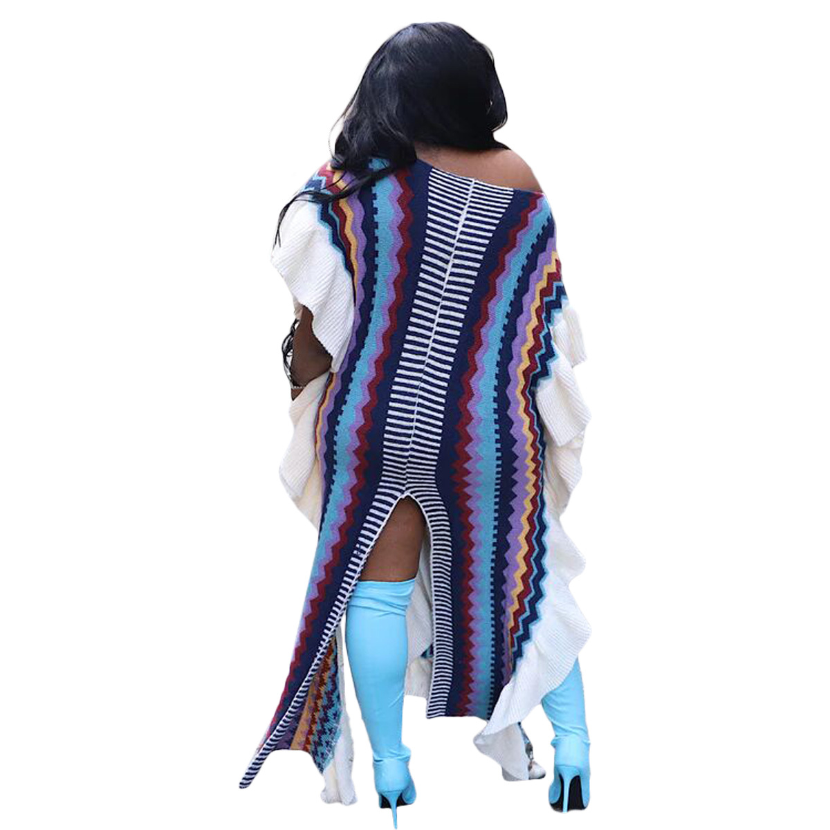 1050g Weight Maxi Long Dress Dress Length Type Sleeveless Sleeve Length Sweater Dress Dresses Type Polyester Fabric Type High Waist Waist Line Daily, Street Occasion Round Neck Neckline Loose Fit Type Geometric Pattern Autumn Season Women's Gender Casual Style Wholesale Women's Casual Geometric Daily Street Round Neck Sleeveless Sweater Dress 16