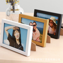 厂家批发木质相框6寸摆台家用diy儿童照片墙挂墙客厅装饰a4画框