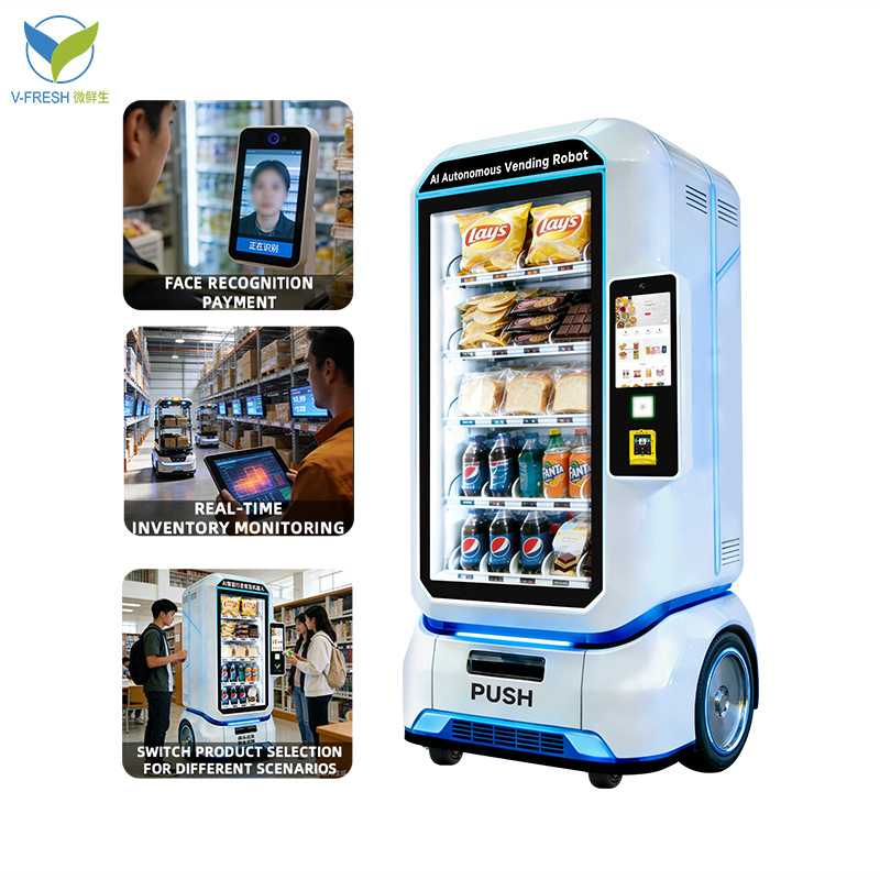 Автономный робот-вендинговый аппарат Micro Fresh Fresh с ИИ