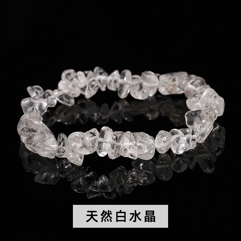 White white crystal, bracelet natural stone
