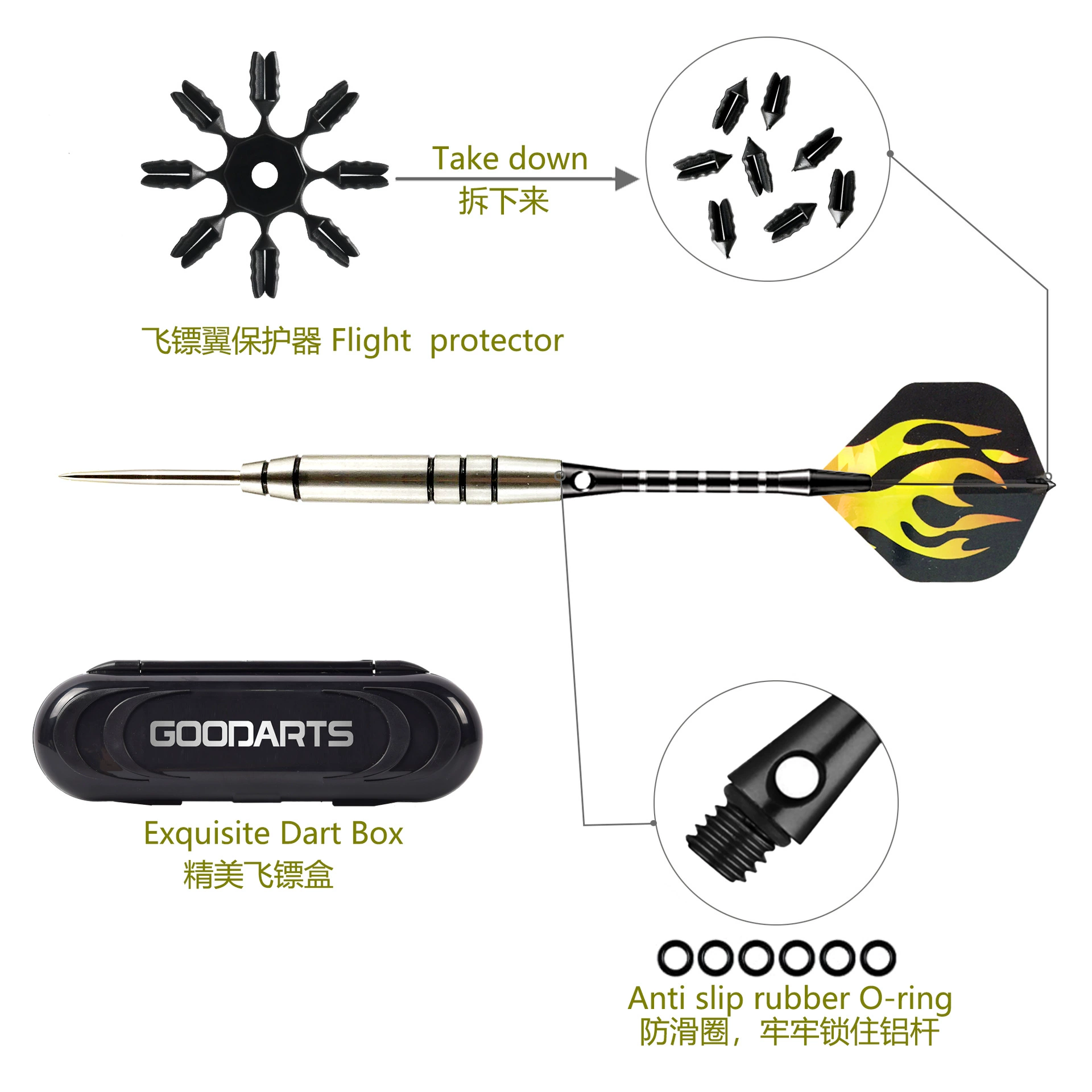 GOODARTS Darts, high-end heavy set, Amazon, Tungsten steel