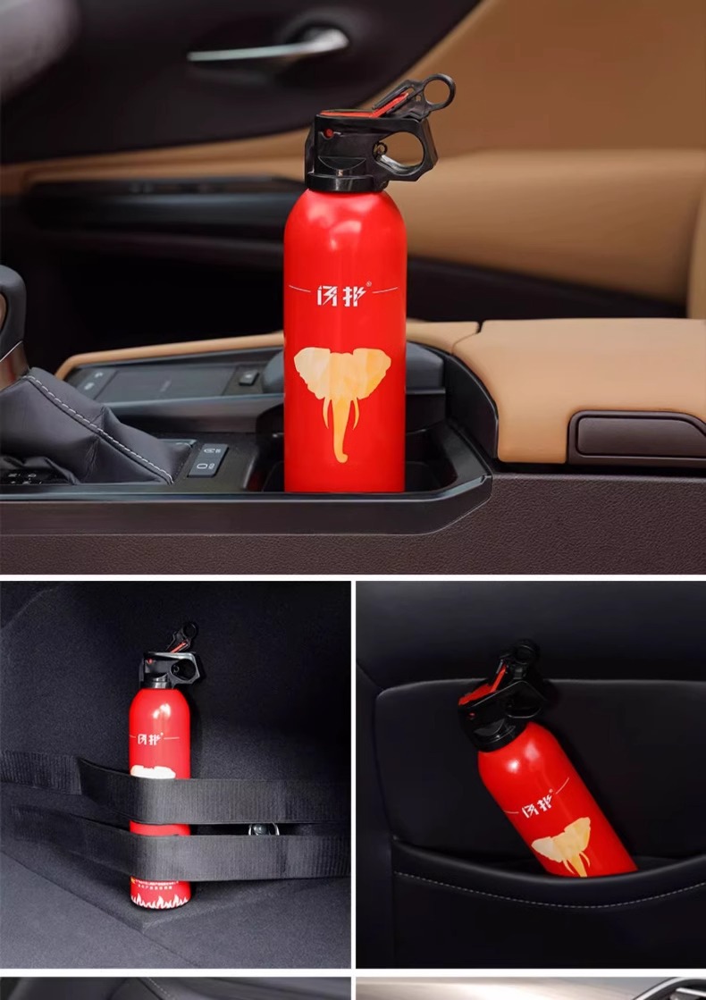 Water-Based Fire Extinguisher for Private Cars, Small Car, Portable Vehicle-Mounted Household Fixed Annual Inspection Fire Equipment Essential
