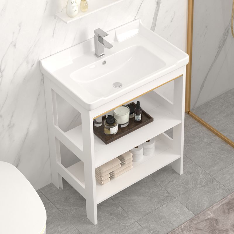 Floor-Standing Washbasin for Small Apartments, Integrated Household Basin, Bathroom Washbasin, Simple Wall-Mounted Washstand