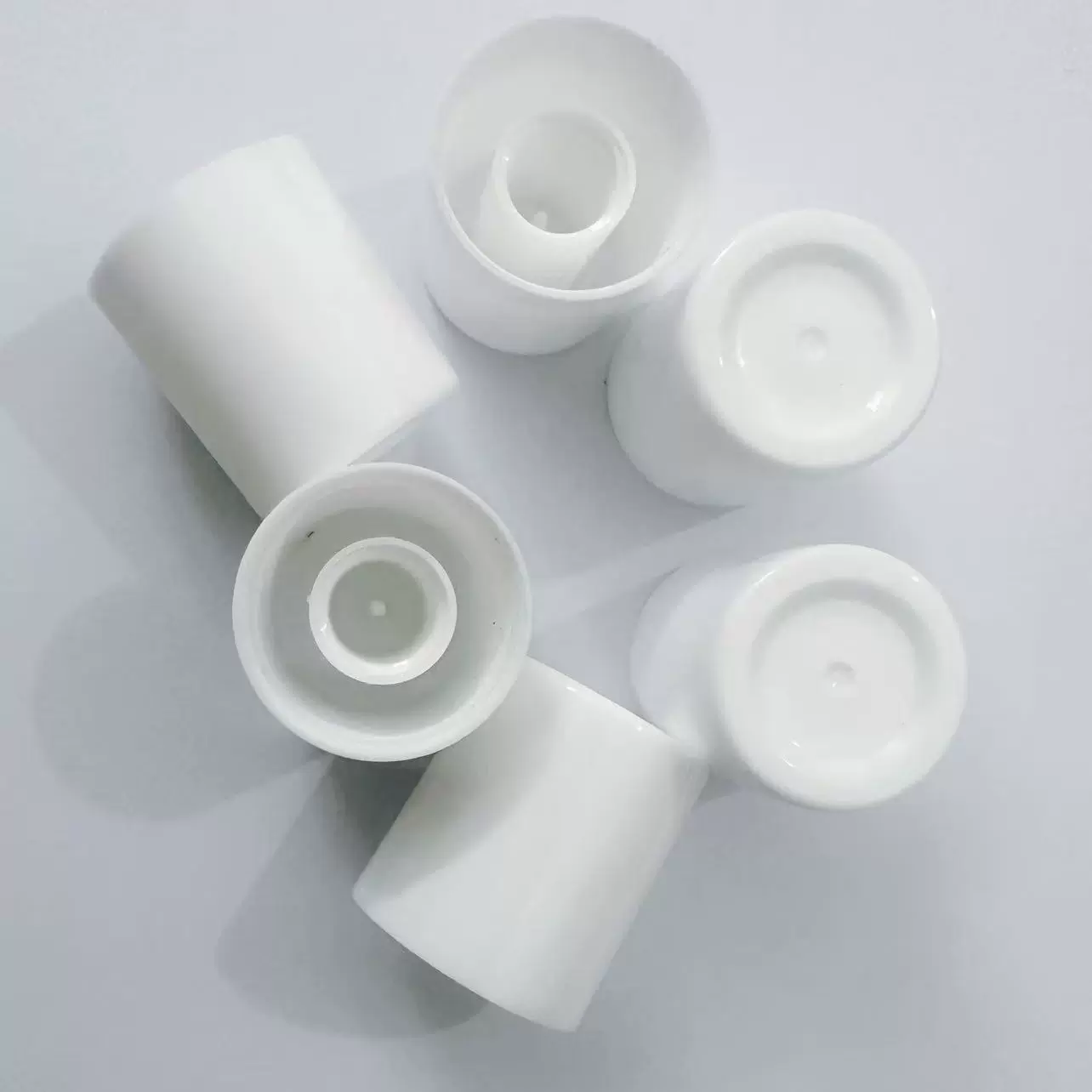 直筒盖PP塑料盖化妆品塑料护手霜洗面奶旋转盖圆形25包装软管盖子