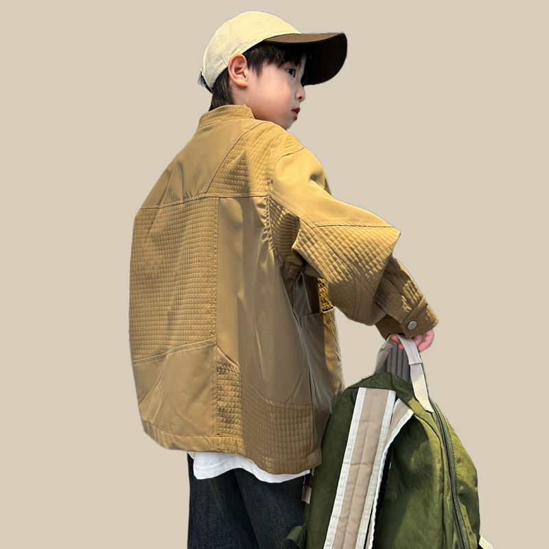 Chaqueta de patchwork china para niños para la primavera de 2024, nuevo estilo, top, Hanfu de otoño para niños grandes, fresco y moderno_voghion.com