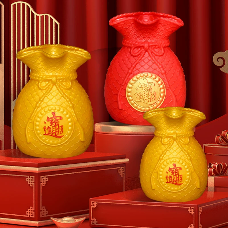 Натуральное золото ячмень сухой букет благословения мешок денег сумка для гостиной