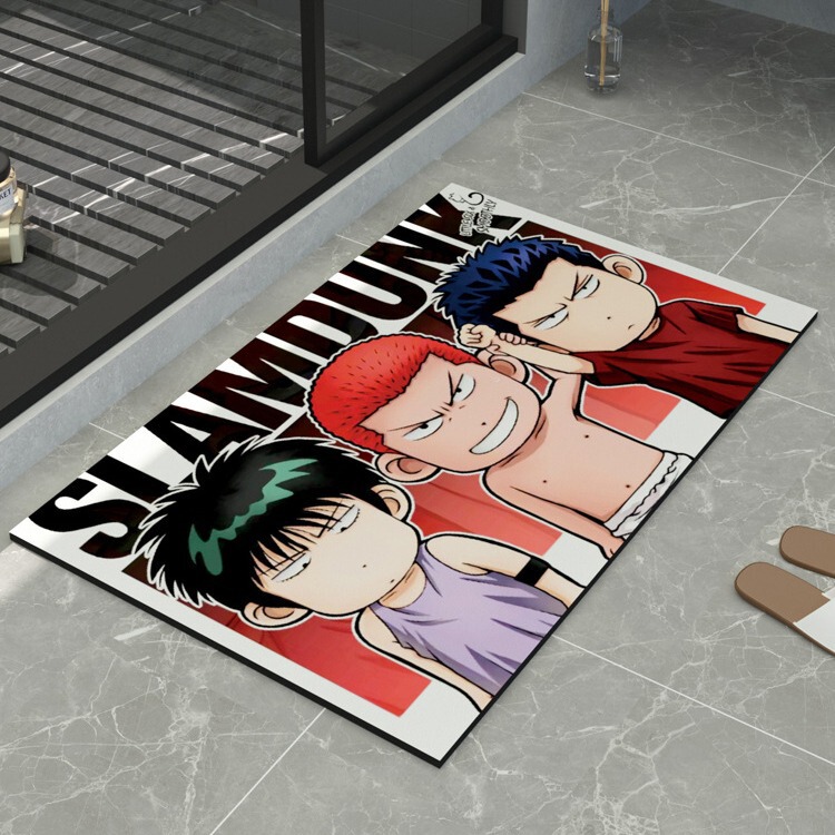 Slam Dunk Master Diatom Mud Household Floor Mat Bathroom Toilet Water Absorbent Quick-drying Floor Mat Toilet Door Non-slip Foot Mat