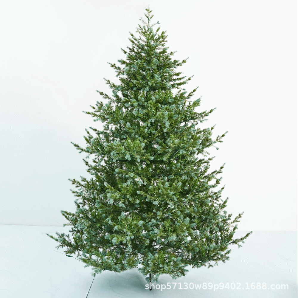 Fuente fábrica decoración navideña PE de alta gama árbol de Navidad híbrido simulación protección del medio ambiente verde árbol automático especial transfronterizo