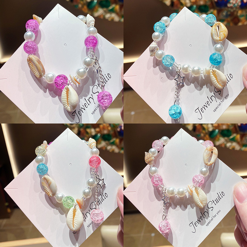 Summer New Shell and Conch Bracelets Dopamine Girls' Best Friend Cross-Border Best-Selling Foreign Trade Bracelets Wholesale Yiwu Summer New Shell and Conch Bracelets Dopamine Girls' Best Friend Cross-Border Best-Selling Foreign Trade Bracelets Wholesale Yiwu
