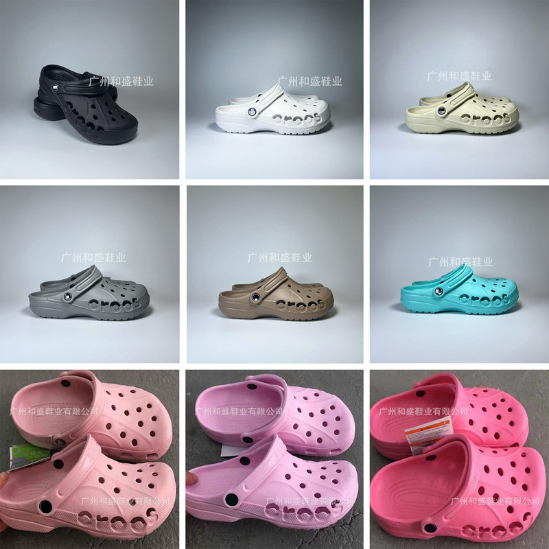 Croos Baya Clogs with Logo, Comfortable Sandals for Men and Women, Couple's Outdoor Beach Shoes, Wholesale and Retail, Cross-Border