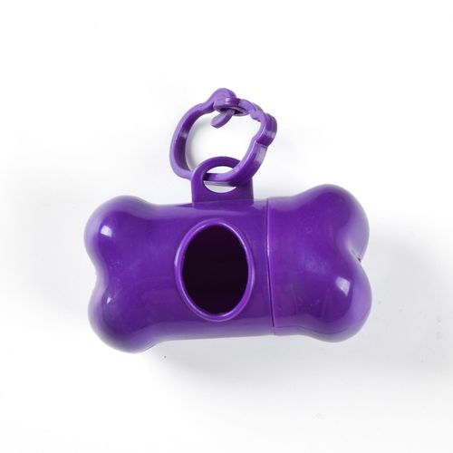 Bone-shaped PP material pet plastic bag waste shell logo dog waste bag outdoor walking portable storage box