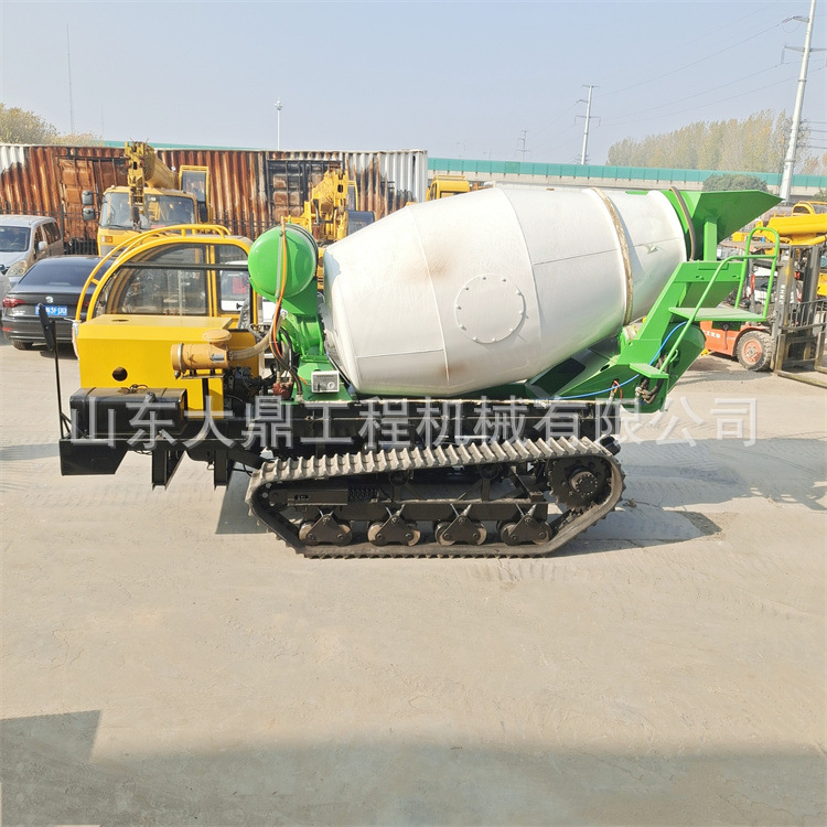 履带混凝土罐车 水利工程履带式水泥罐车 特殊地形商混车3-5方