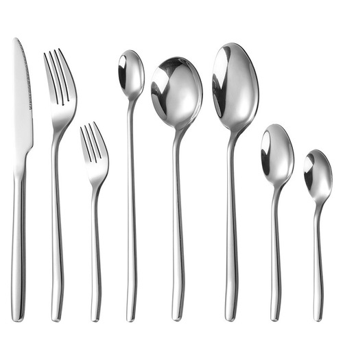 Stainless steel tableware creative high-end hotel steak knife and fork home dessert spoon fruit fork tableware set wholesale