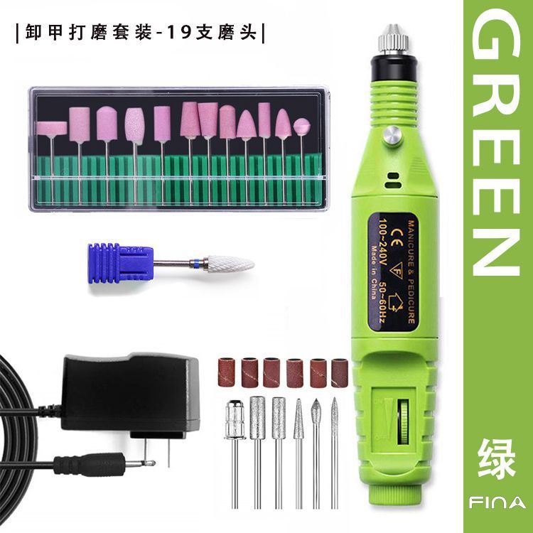 Lijadora de uñas portátil, lijadora de pulido y tallado de uñas, pluma de regulación de velocidad eléctrica, pluma de rectificado de uñas portátil