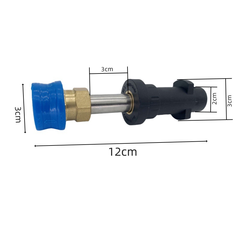 Cross-border Yili Green Field Kaichi High Pressure Water Gun Adapter K2 ~ K7 Series 1/4 Quick Insert Water Gun Adapter Five-color Nozzle
