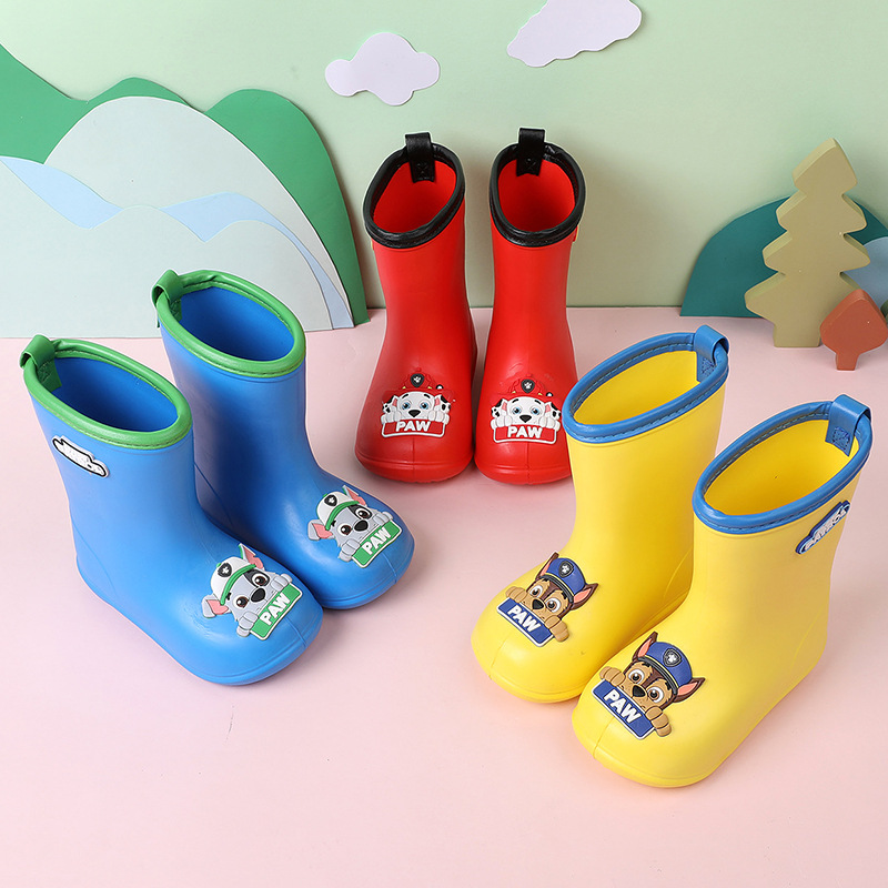 Paw Patrol Baby Rain Boots Water Shoes Kidsren's Rain Boots Non-Slip Boys 1-2 Years Old 3 Kidsren Infant Water Boots Kidsren Girls