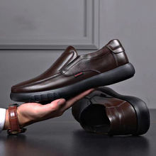 跨境春季新款男士皮鞋休闲时尚批发一脚蹬休闲舒适单鞋商务男士鞋