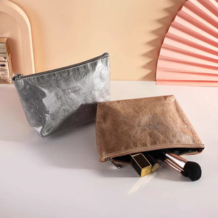 Cosmetic Bag DuPont Paper Internet Celebrity Simple Women's Cosmetic Lipstick Storage Bag Travel Portable Portable Wash Bag Fashion