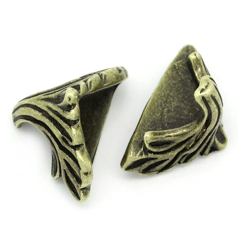 Прямая продажа от производителей ювелирные изделия, сумки, аксессуары, углы, древние бронзовые резные ветки, узоры, углы коробки 19x11mm-30 шт