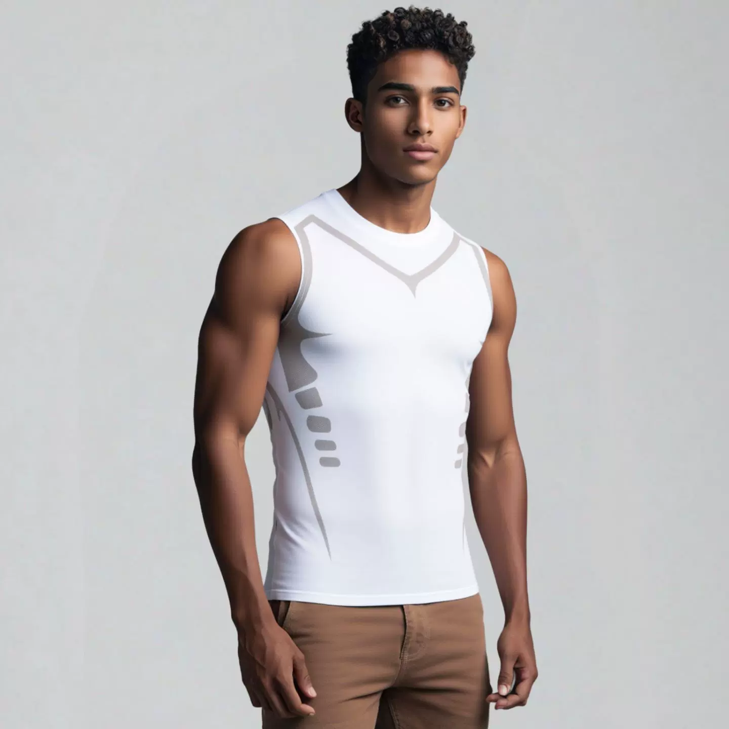 夏季跑步训练坎肩速干背心透气弹力紧身衣男士背心健身服运动背心