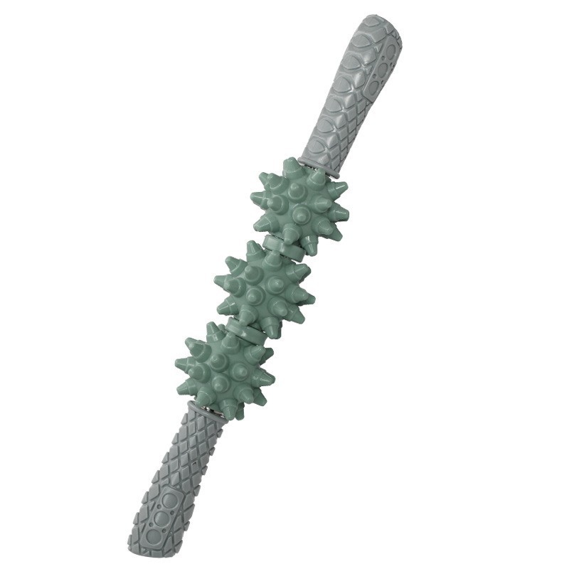 Three-wheeled barbed ball Green