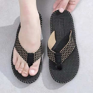 Cross-border New Men's Clip Flip-flops Summer Slippers Outer Wear Non-slip Trendy Beach Shoes Casual Fashion