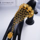 Middle East Bride Wedding Hollow Flower Bracelet Ring One-piece suit