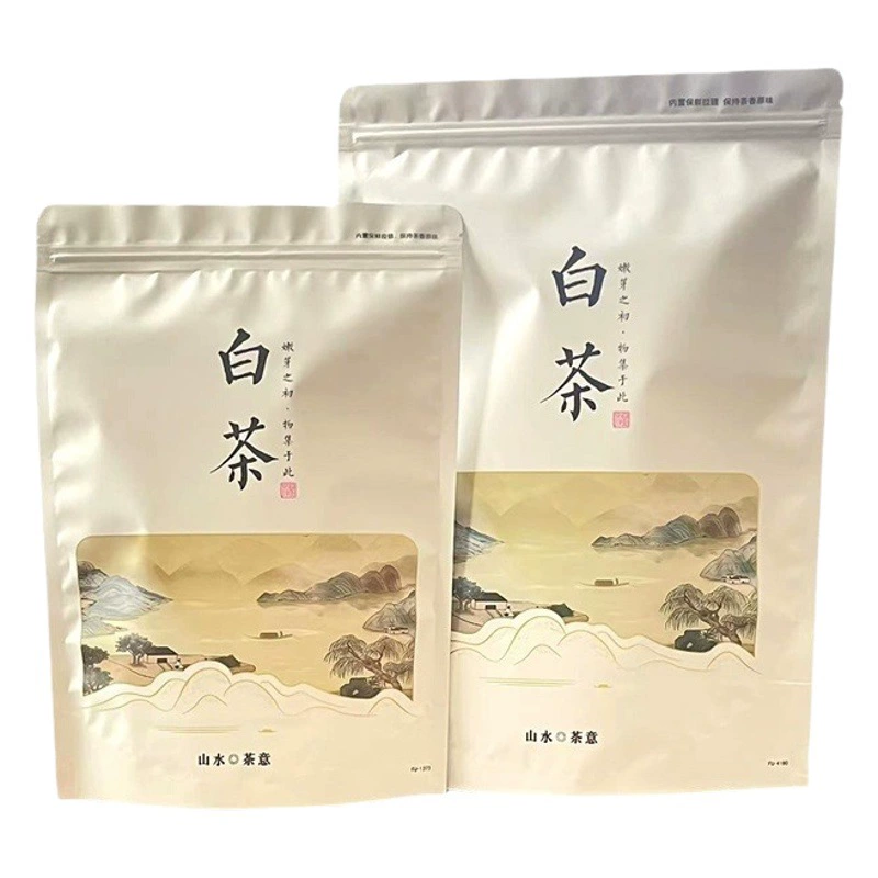 Выбранный Ландшафтный чайный арт White Tea Gold Bud Универсальный упаковочный пакет, заводской в наличии, с прямыми волосами, алюминиевым покрытием, самостоящий герметичный пакет