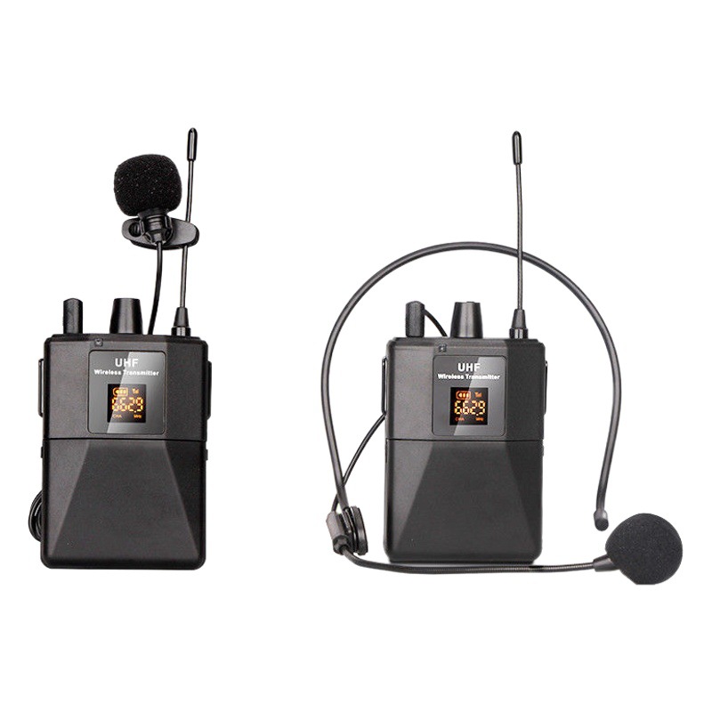 Micrófono inalámbrico de solapa, micrófono de pecho para actuaciones, canto, micrófono de diadema para escenario, enseñanza de oratoria al aire libre, antirruido.