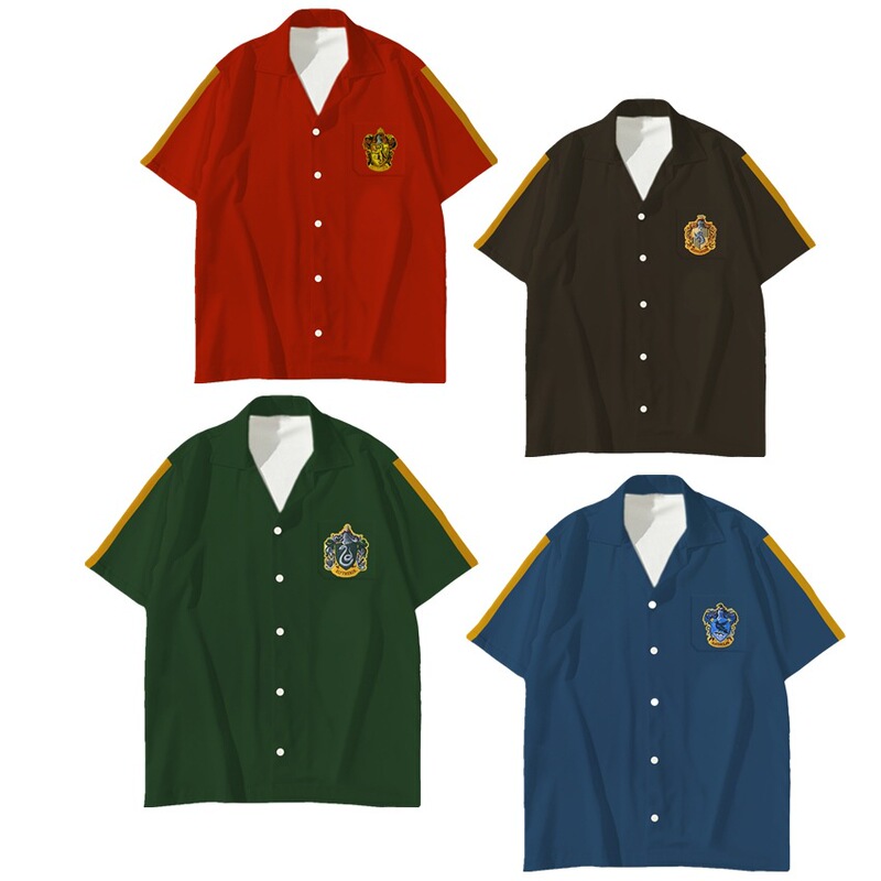 Harry Potter men's shirt 2022 summer new cartoon cardigan casual top 3D printed shirt men's wholesale