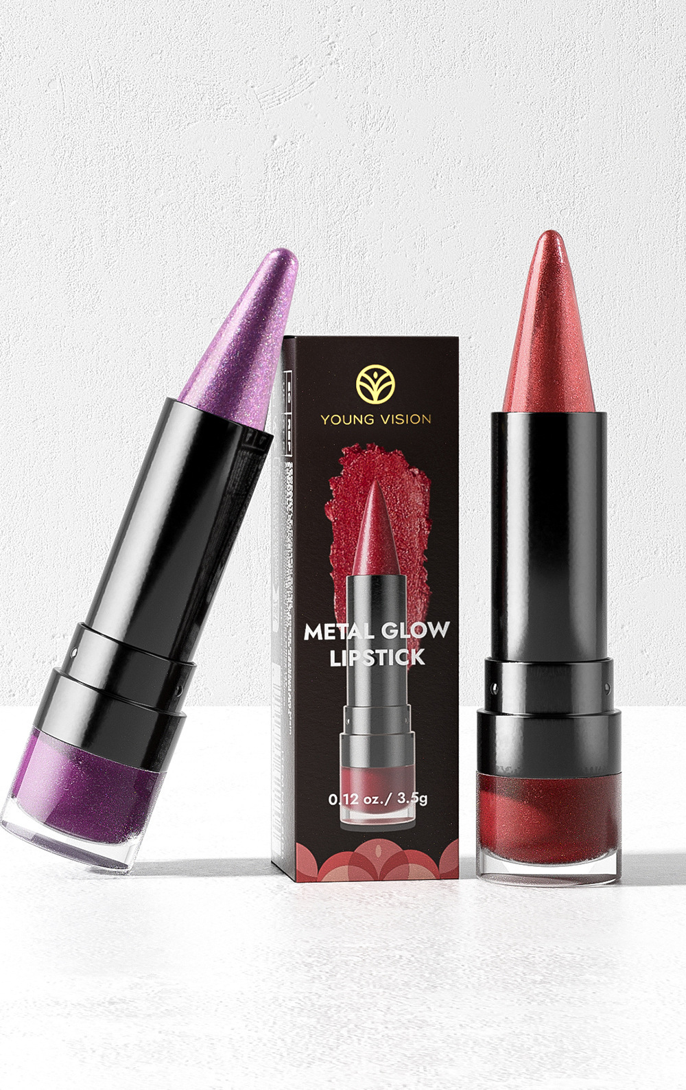 YOUNG VISION 6-color pointed-tip fine Sparkling Lipstick, multi-purpose facial pearlescent lipstick, Lip line, eyeshadow, eyeliner undefined