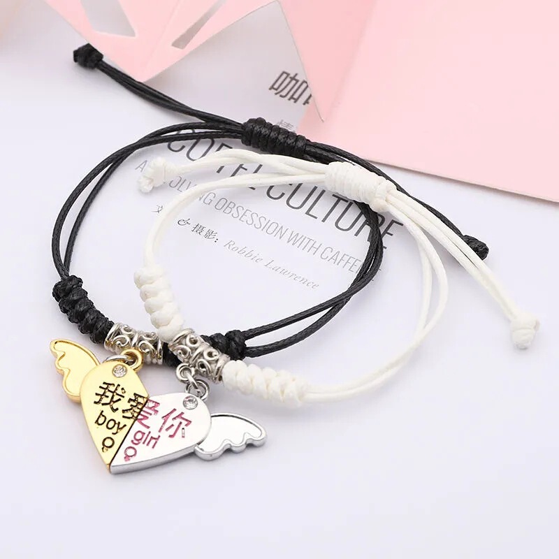 Couple bracelet male and female student girlfriends bracelet two hand-woven bracelet Korean simple fashion personalized bracelet