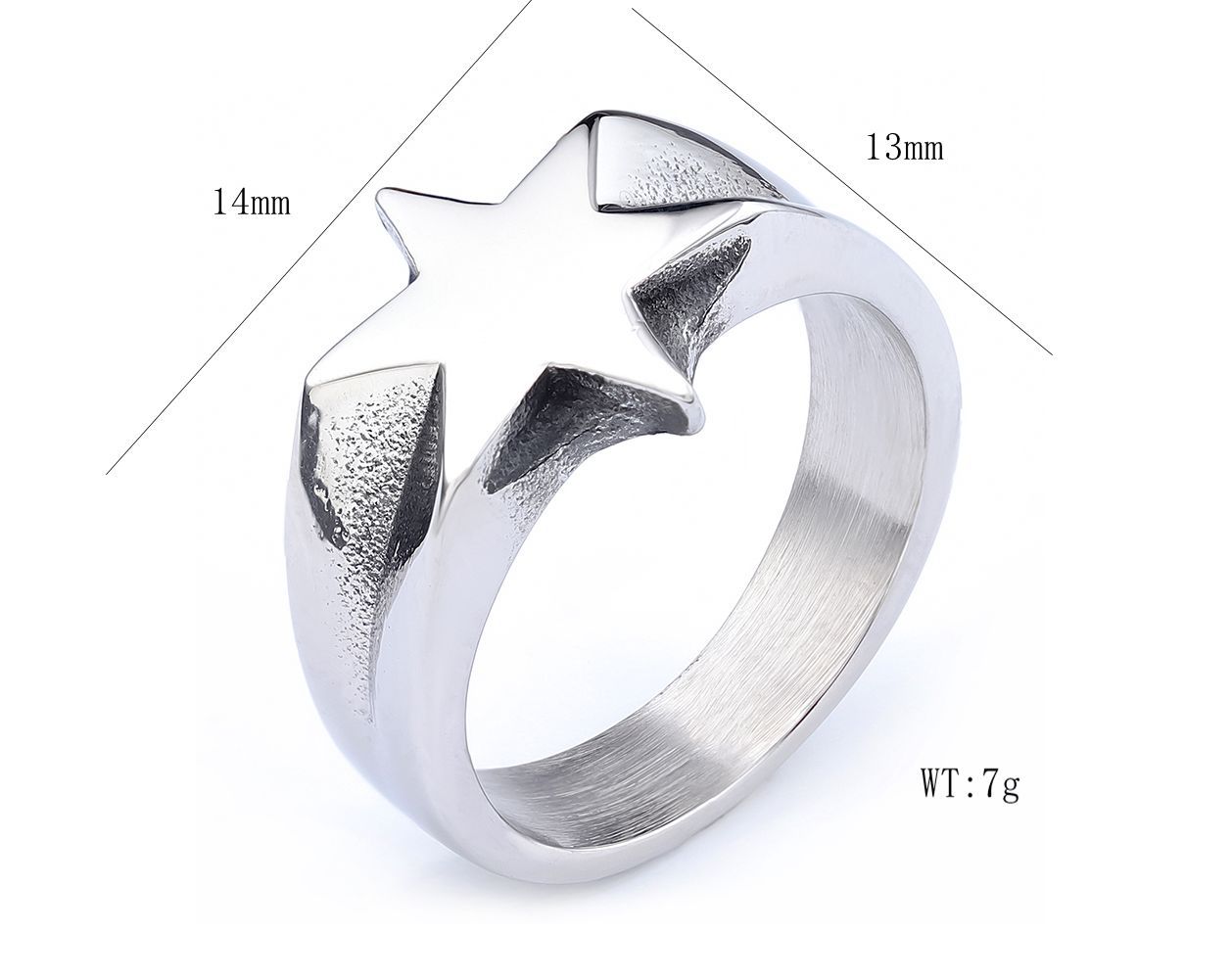 Hip-Hop Vintage Style Solid Color 304 Stainless Steel Polishing Men's Rings Men Band Rings display picture 5