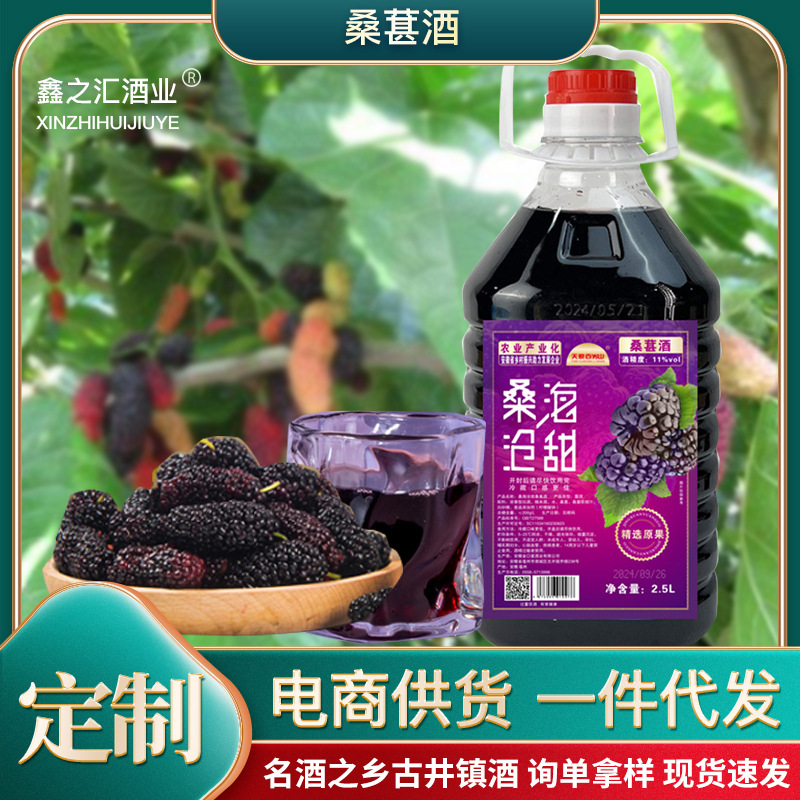 大瓶装桑葚酒果酒微醺男士女士11低度甜型夏季养生果酒甜酒批发