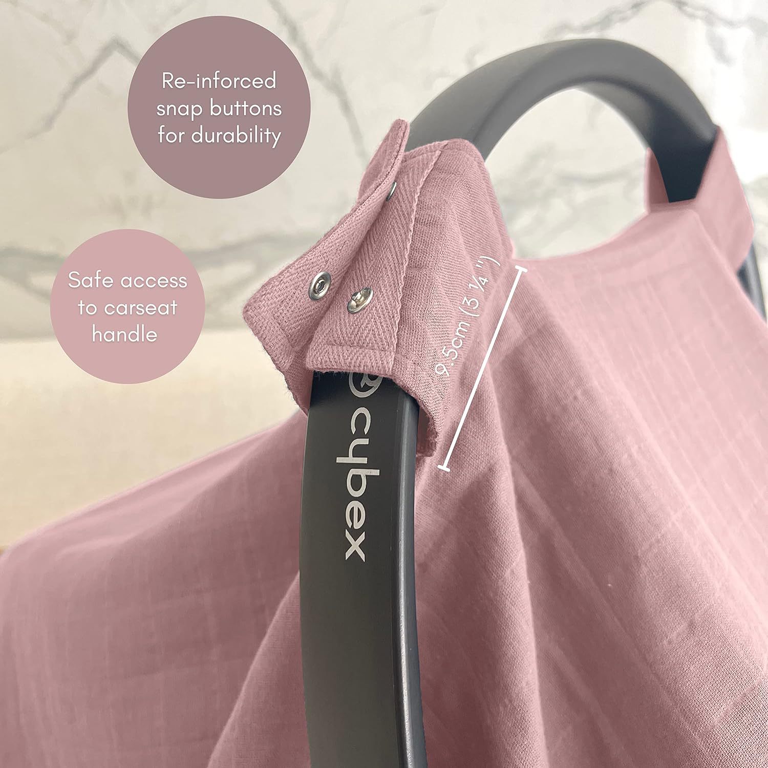 Amazon popular canasta de bebé cubierta del asiento de coche cubierta de muselina de algodón puro