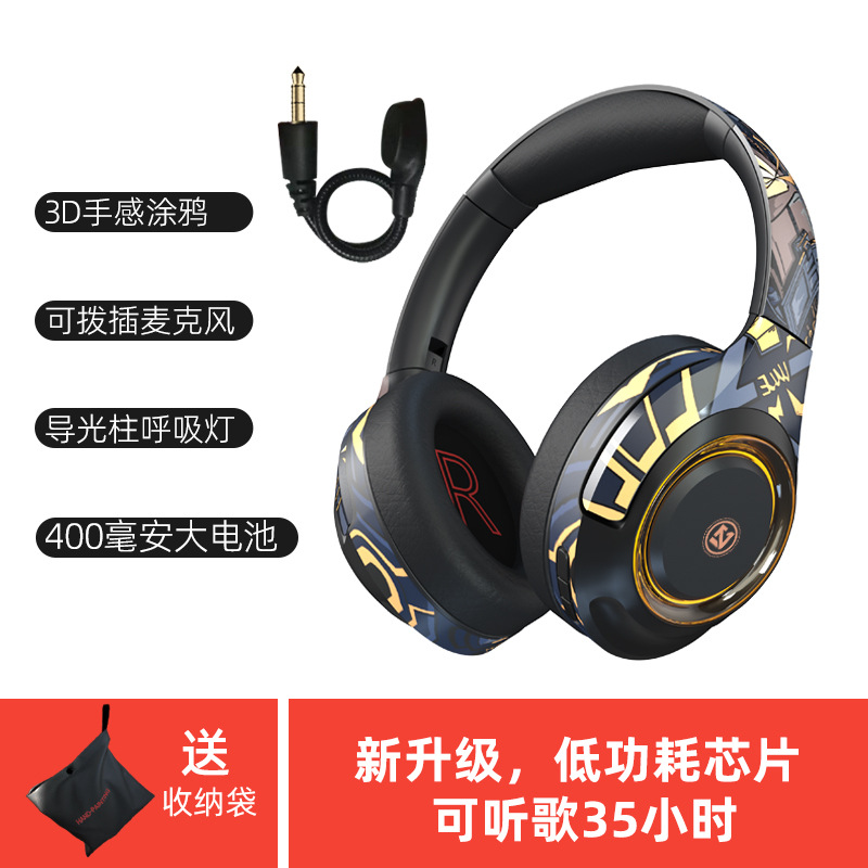 LULE Kabelloses Bluetooth-Kopfhörer Over-Ear Kabelgebundenes Gaming-Headset für Computer E-Sport-Kopfhörer Wasserdicht Sport Amazon Hot Model - 7