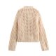 Cross-border European and American Women's AliExpress INS Explosions Lazy Style Fashion Casual Joker Thick Needle Knitted Cardigan Sweater