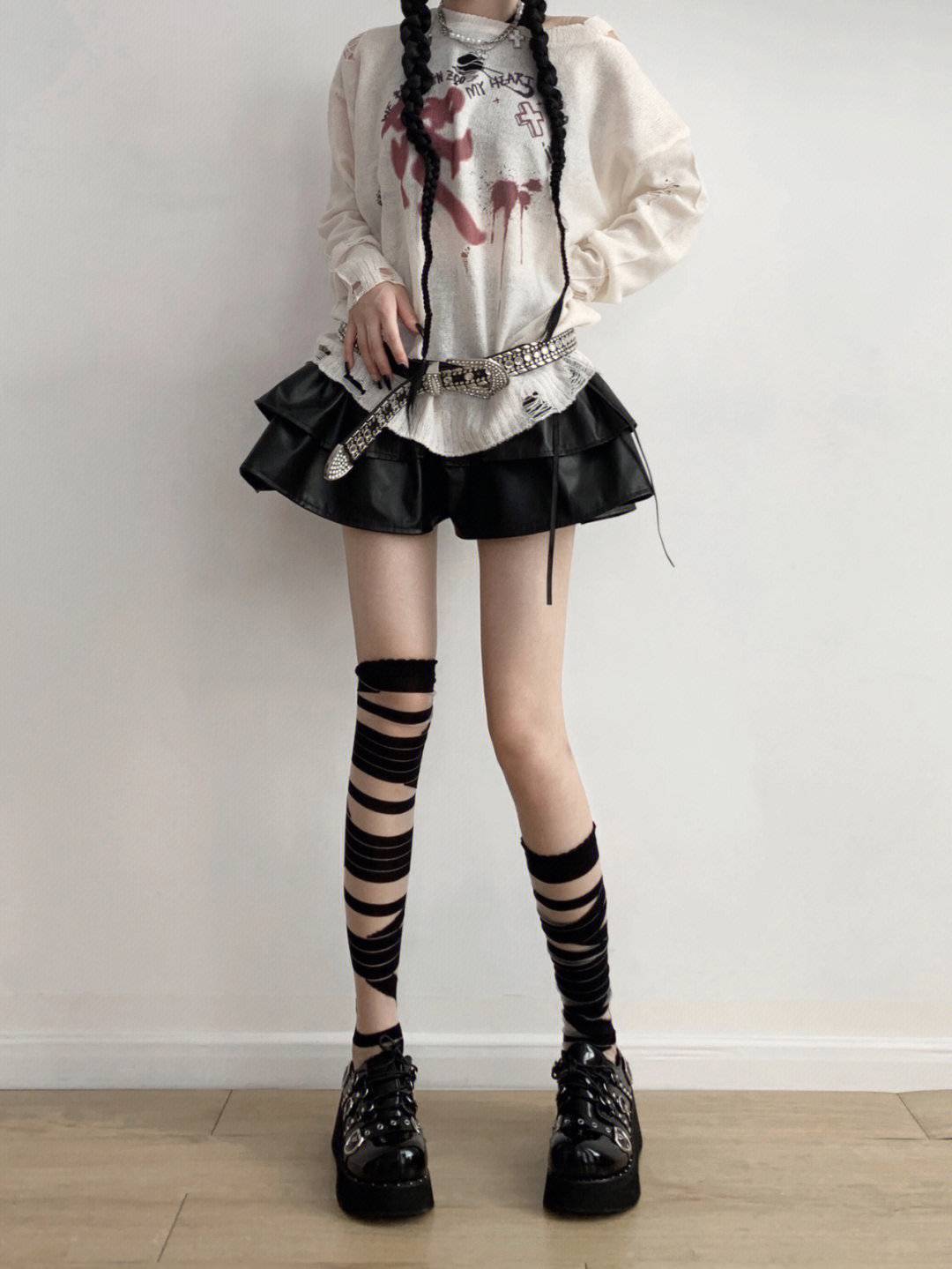 Polyester Cotton, Polyester Fabric Type A Pair Cute New Style Women's Solid Color Polyester Cotton Polyester Over The Knee Socks