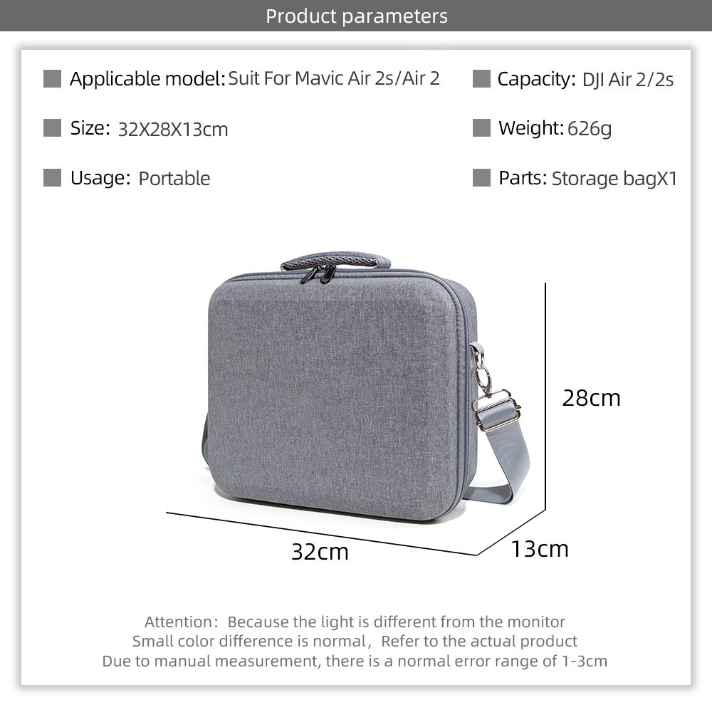 Caja de almacenamiento para DJI air 2s air 2 con bolsas de almacenamiento de pantalla RC caja de almacenamiento de control remoto mochila portátil
