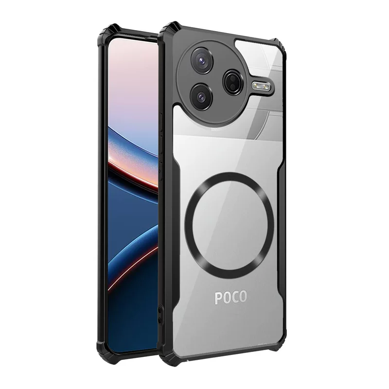 Подходит для XIAOMI POCO F7 PRO, магнитный энергоёмкий чехол для телефона POCO F7 Ultra, автомобильный магнитный держатель с антипадением