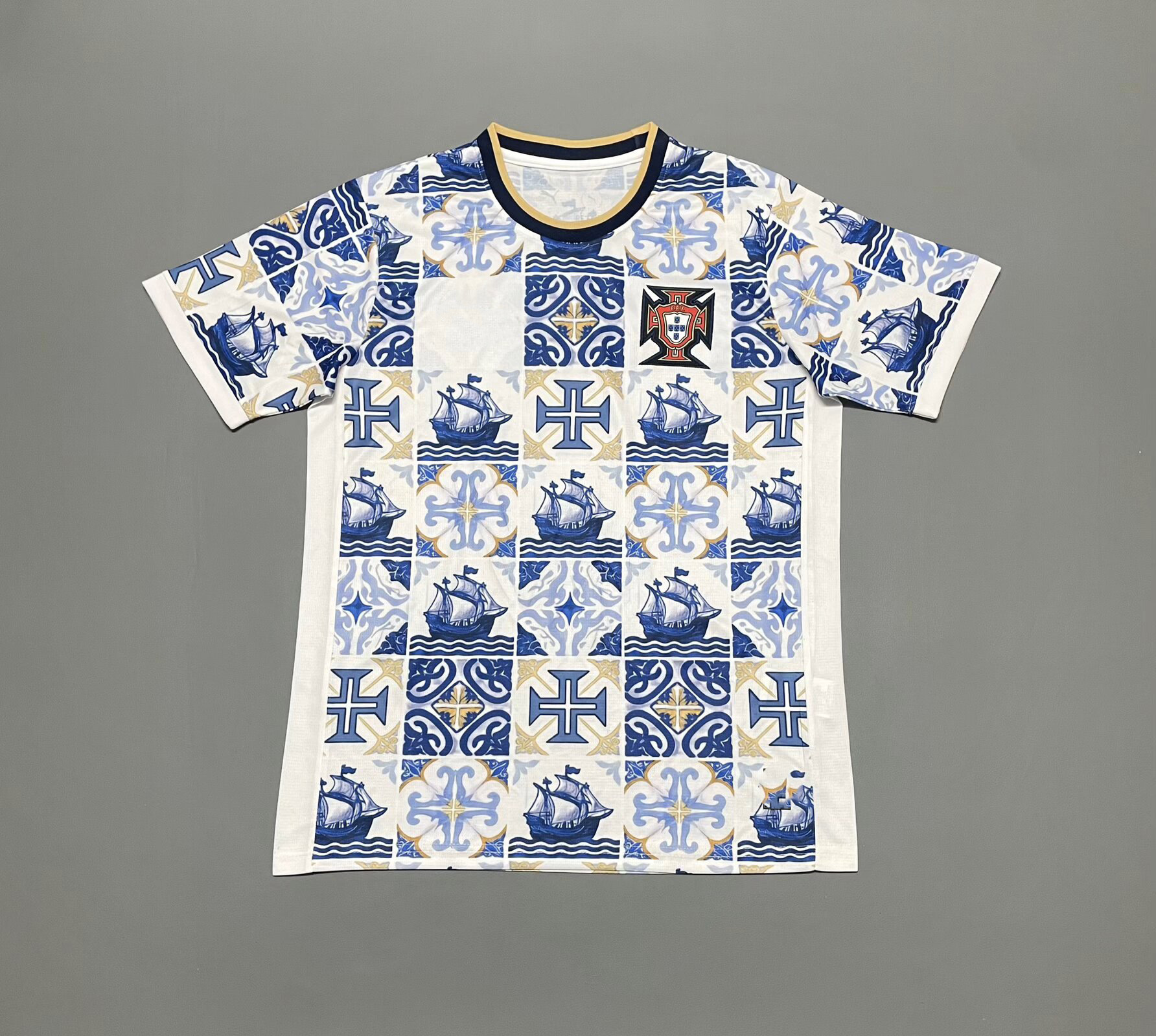 2627 nueva camiseta de fútbol de la Copa del Mundo Francia España edición de fans del equipo nacional brasileño gran cantidad de manga corta al por mayor