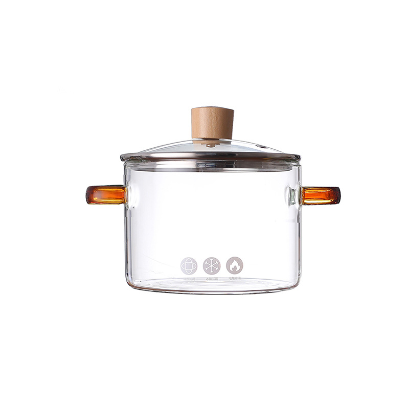 Los fabricantes de Amazon suministran amor Rosa olla de vidrio borosilicato de vidrio resistente al calor de alto valor de color ins abrir fuego de vidrio