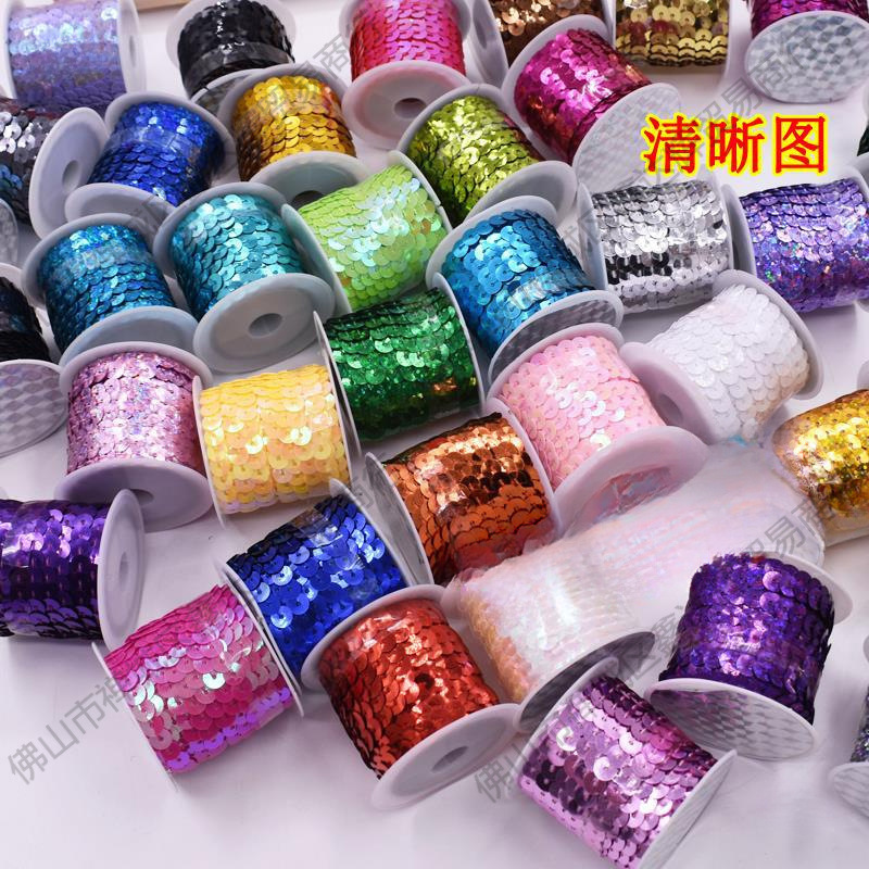 1 cuentas de escenario de encaje de metros de longitud de suministros de eje multicolor de sequinilla 4 nuevos accesorios hechos a mano